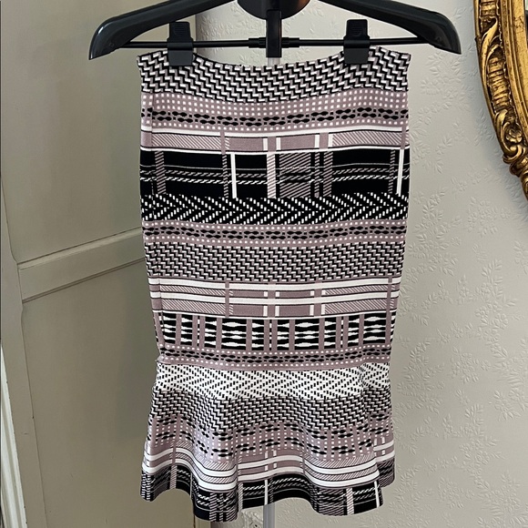 EYEDOLL Dresses & Skirts - EYEDOLL for Anthropologie Geometric Patterned Ruffled Midi Skirt